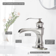 Load image into Gallery viewer, MYHB Waterfall Bathroom Faucet Single Hole Vanity Sink Basin Mixer Tap, Oil Rubbed Bronze SH5001SH
