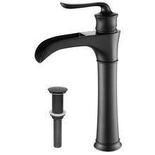 Load image into Gallery viewer, Farmhouse Waterfall Bathroom Faucet for Vessel Sink Single Hole Bowl Mixer Tap, MYHB Oil Rubbed Bronze SH8012H
