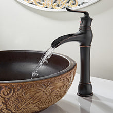 Load image into Gallery viewer, MYHB Waterfall Faucet for Bathroom Vessel Sink Bowl Single Handle Lever Tap
